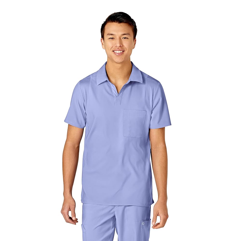 ロビンTR123C Amazon.com: WonderWink W123 Men's Collar Scrub Top, Ceil